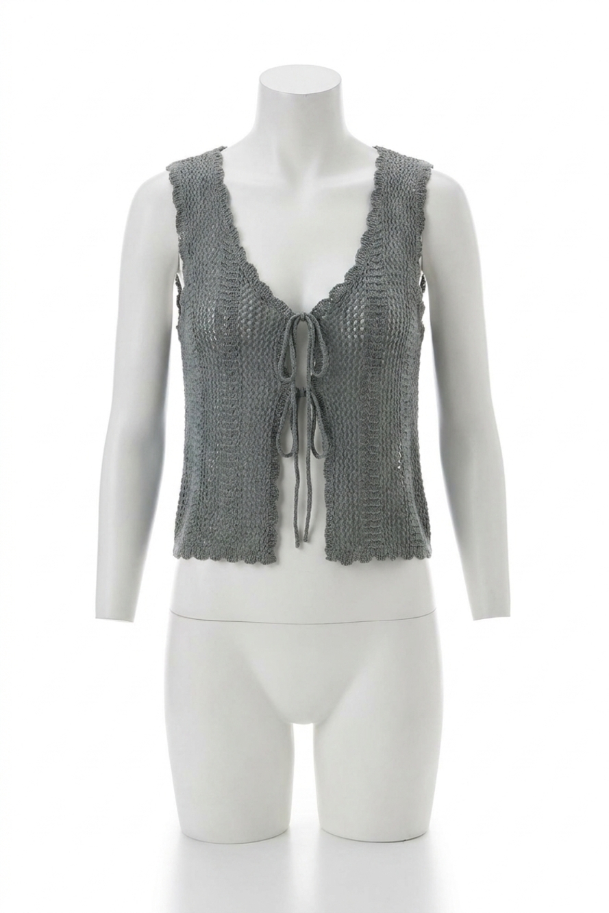 NEW BE COOL whitney knit vest in teal